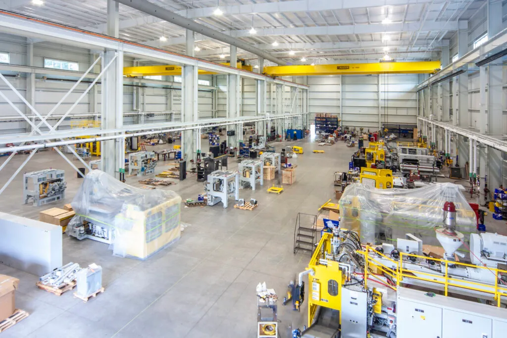 Bekum America Corporation overhead factory floor