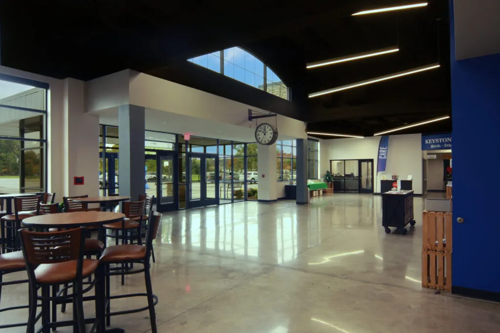 Keystone Church interior front entrance