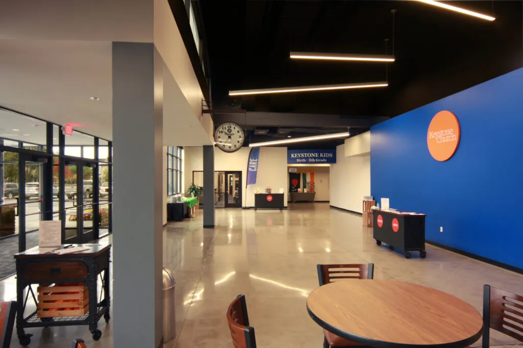 Keystone Church interior front entrance