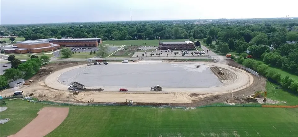 Football and track field project in progress
