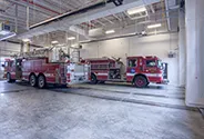Meridian Twp. Fire Station #91 garage interior