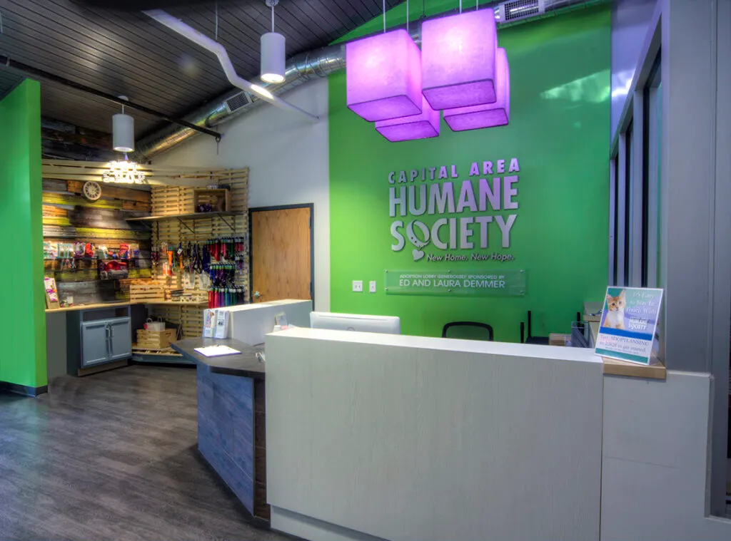 Capital Area Humane Society front desk