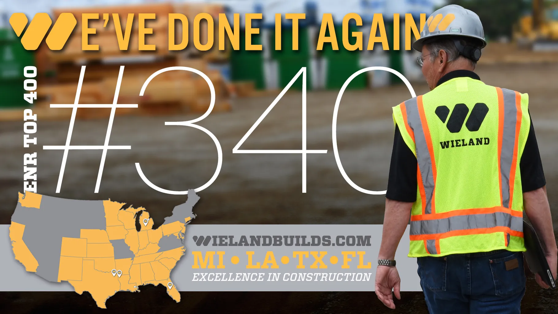 WIELAND made ENR’s Top 400 Contractors in America