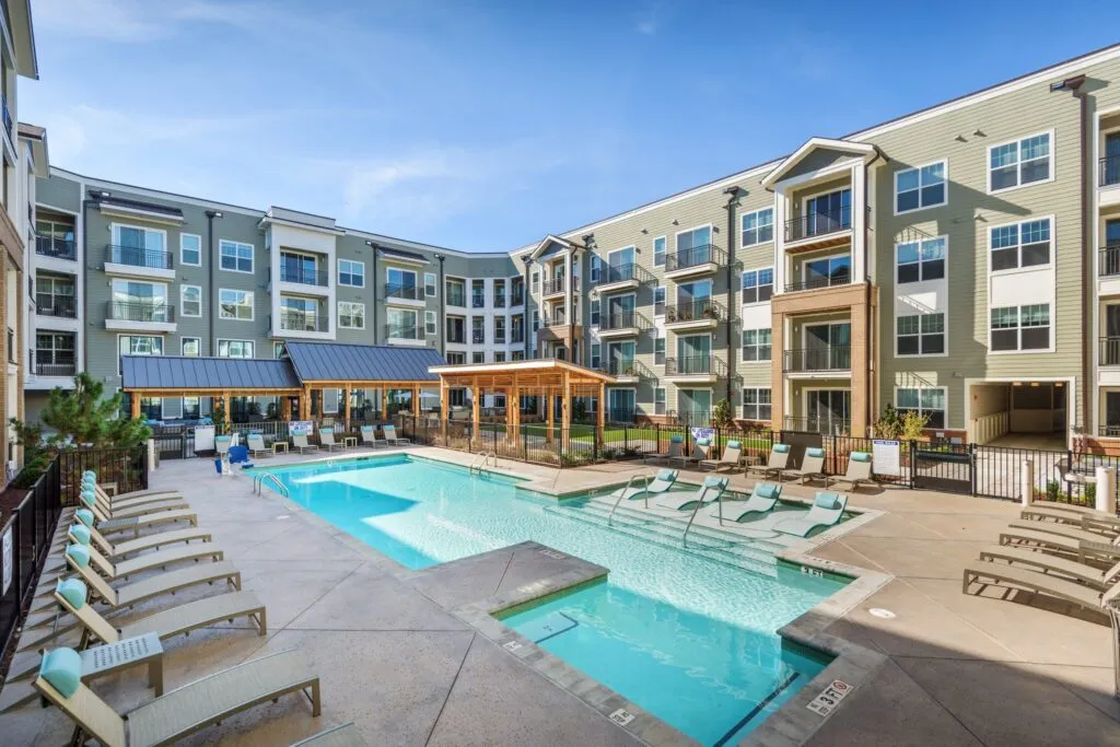 The Cardinal pool area