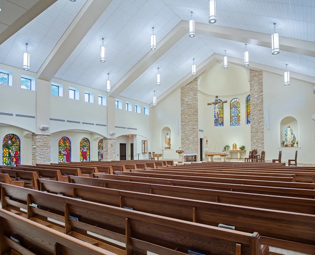 Christ The King Catholic Church nave and sanctuary