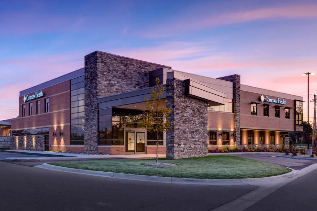 Compass Health Cancer Center exterior front entrance