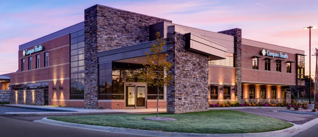 Compass Health Cancer Center exterior front entrance
