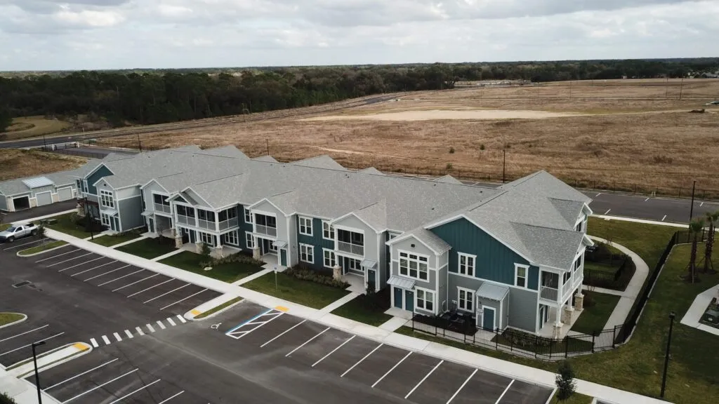 Springs at Posner Park apartment block overhead