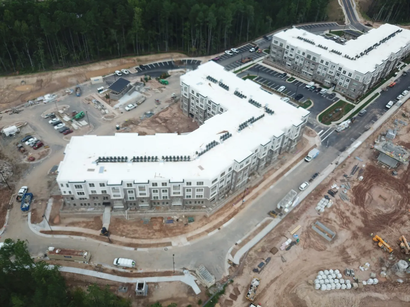 Apartment complex build in progress