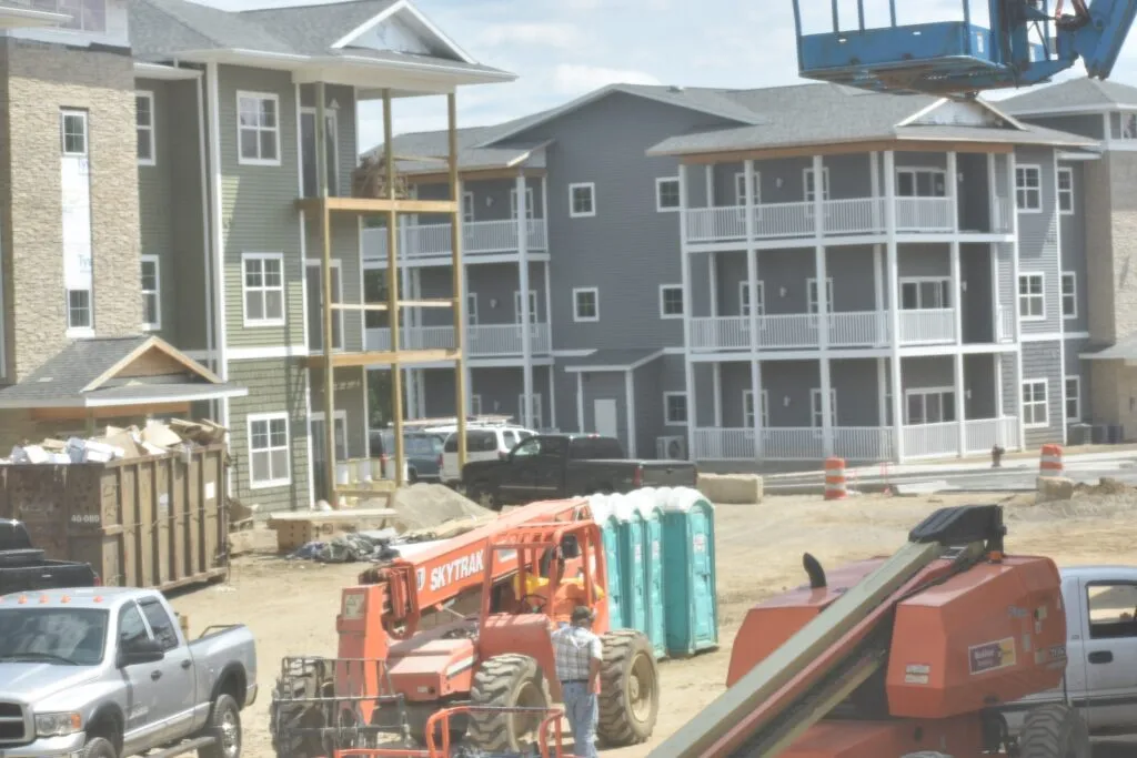 Apartment block build in progress
