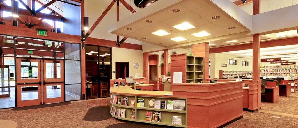 Desoto Parish Library front area
