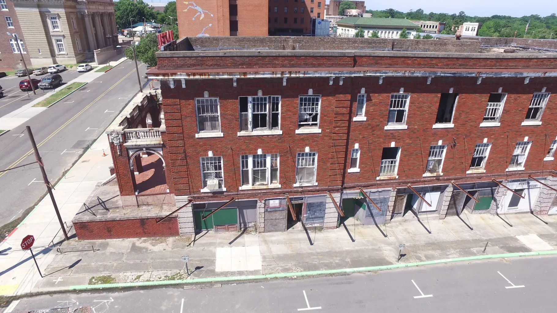 Every Man A King hotel brick exterior