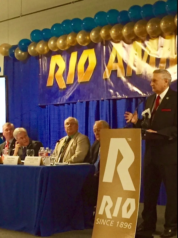 Rio Ammo speaker at podium