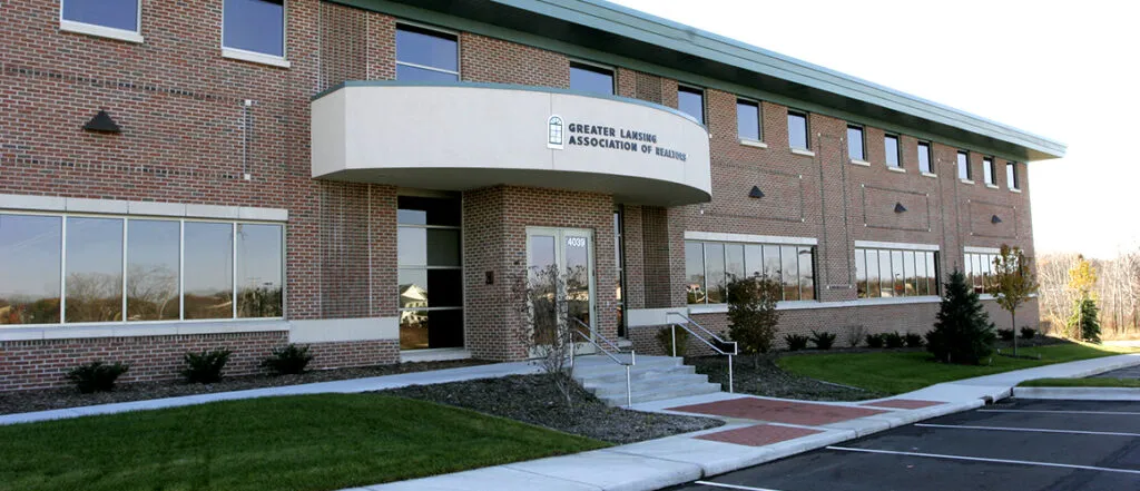 Greater Lansing Association of Realtors front entrance exterior