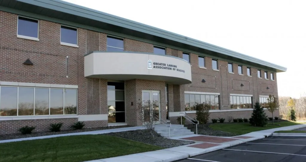 Greater Lansing Association of Realtors front entrance exterior