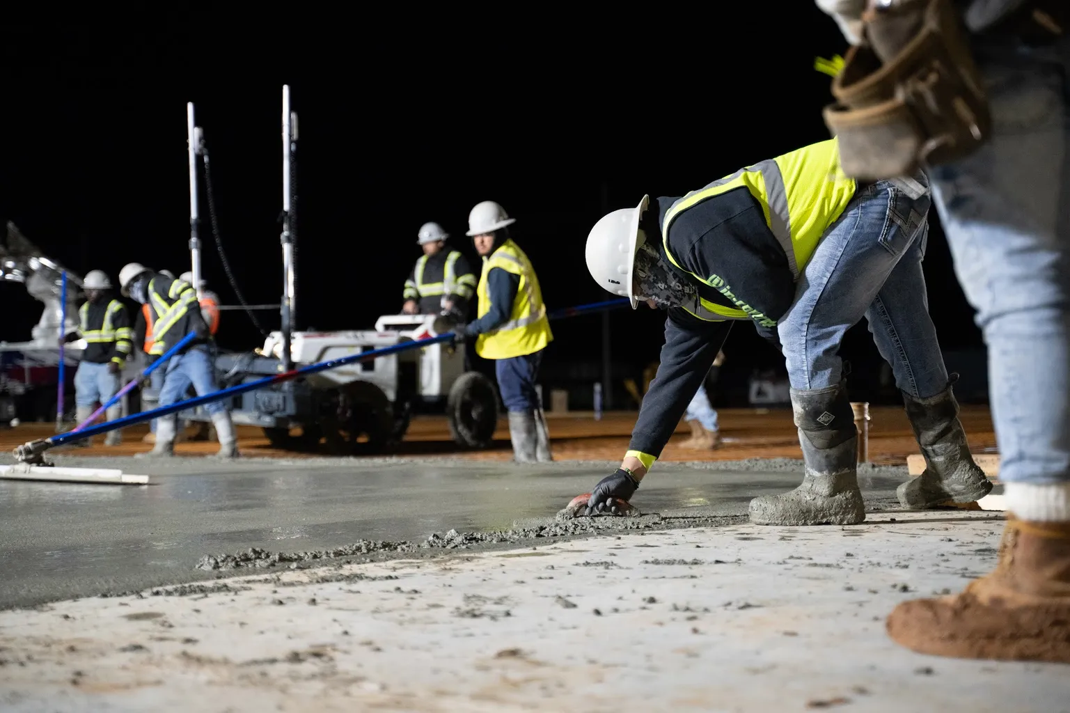 Heavy-Load Concrete Pour