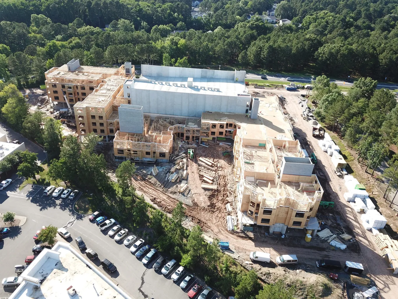 Apartment complex build in progress