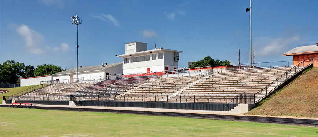 Hughes Spring Independent School District exterior bleachers