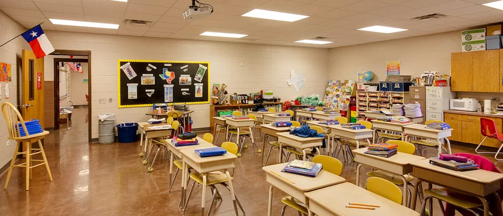 Hughes Spring Independent School District classroom