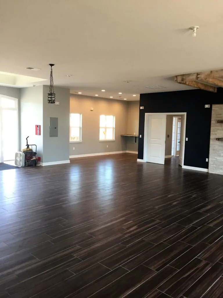 Unfurnished leasing office common area