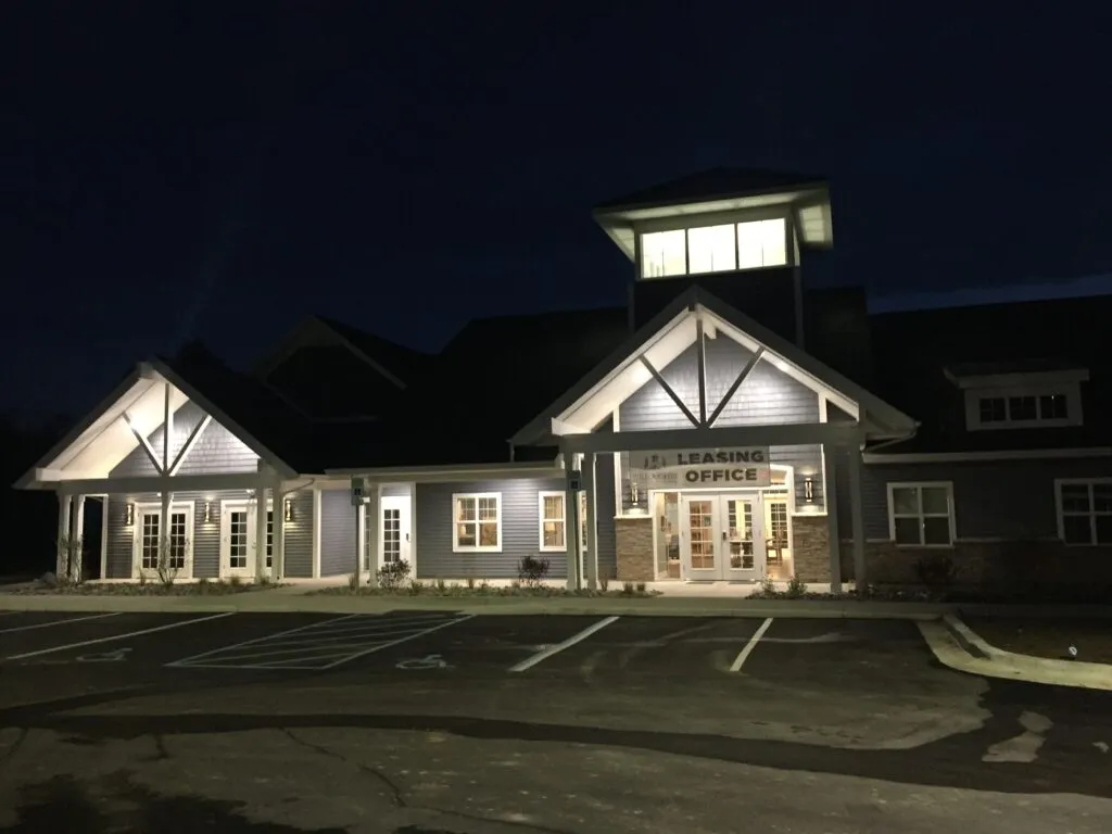 Leasing office exterior front entrance