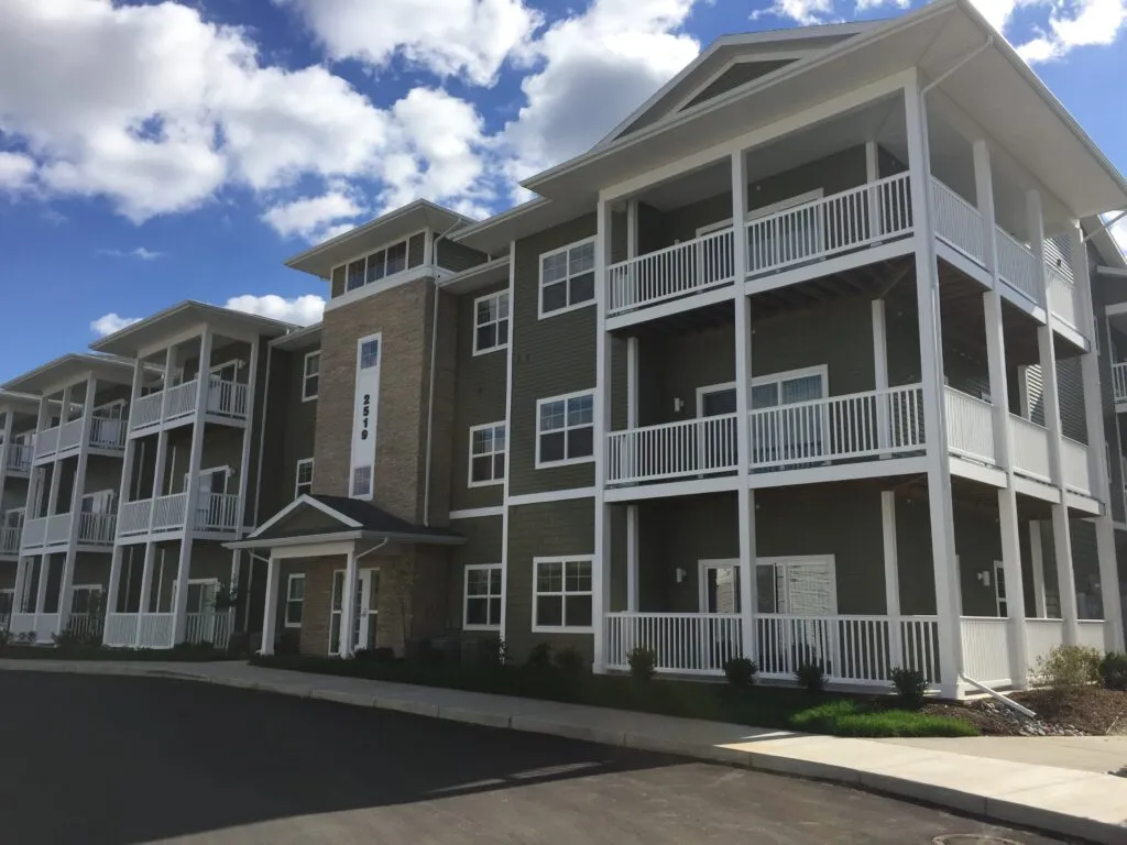 Apartment block exterior