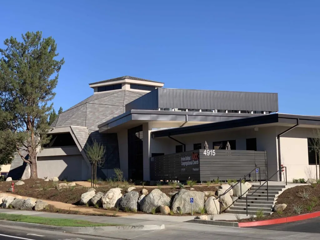 Irvine United Congregational Church front entrance