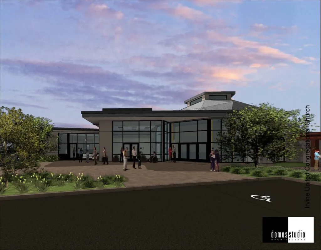 Irvine United Congregational Church back entrance render