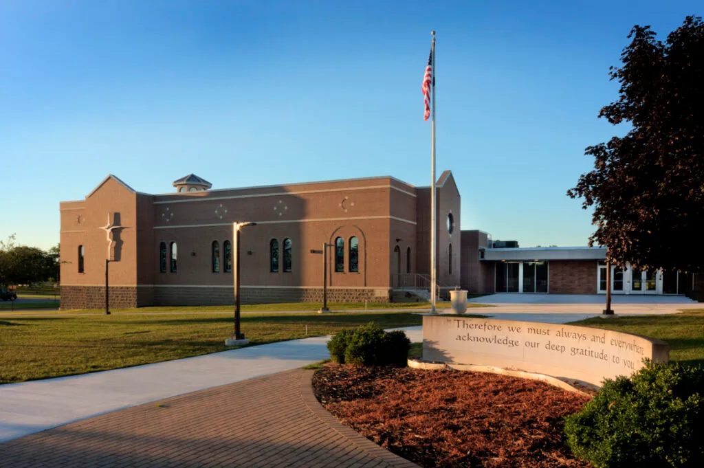 Lansing Catholic Chapel exterior