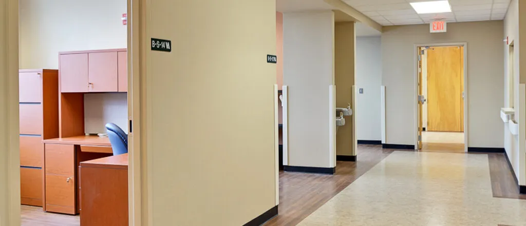 Overton Brooks Veterans Admin office hallway