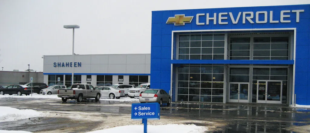 Shaheen Chevrolet exterior front entrance