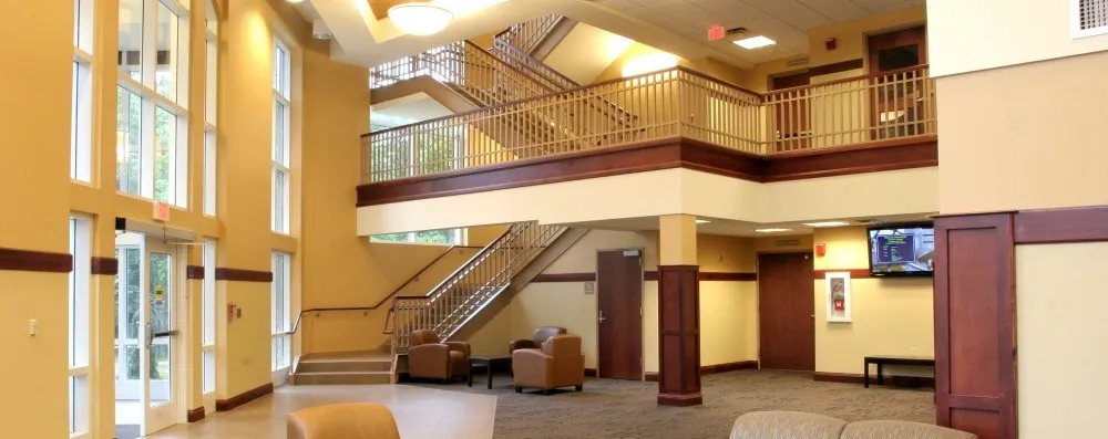 Spring Arbor University Andrews Hall interior front entrance