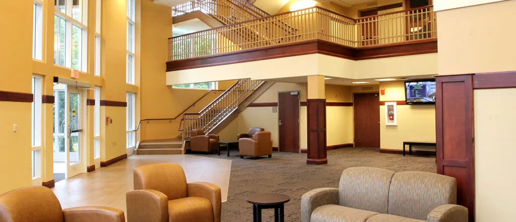 Spring Arbor University Andrews Hall interior front entrance