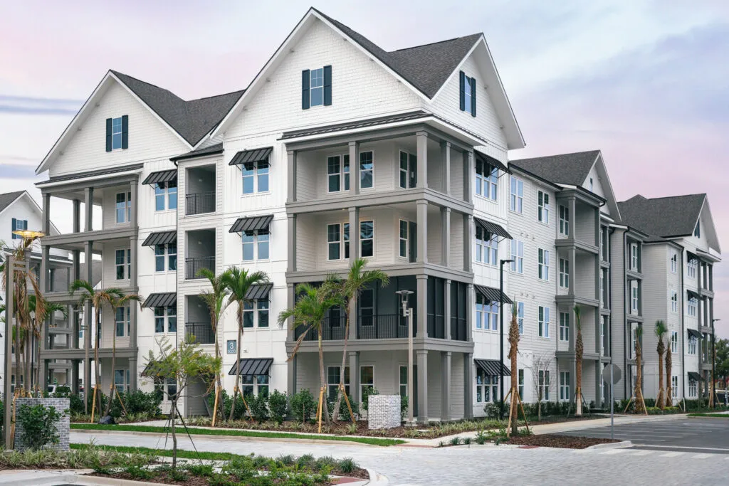 The Hadley apartment block exterior