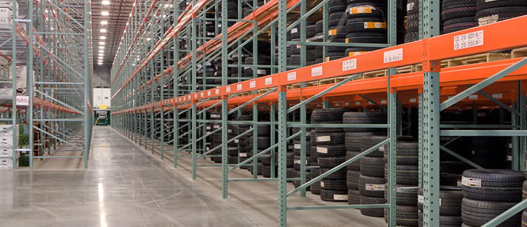 Tire Rack warehouse floor