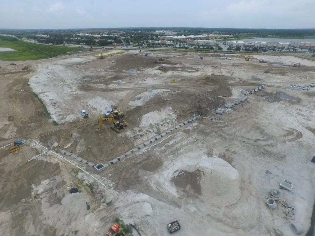 Project site before construction begins