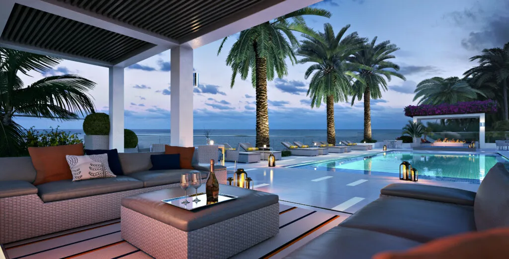 VistaBlue Singer Island pool area