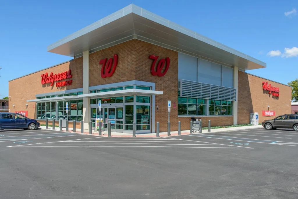 Walgreens exterior front entrance