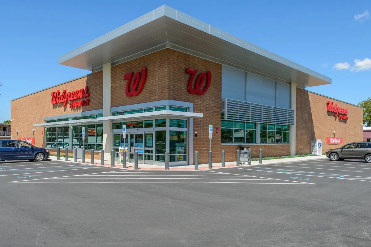Walgreens exterior front entrance