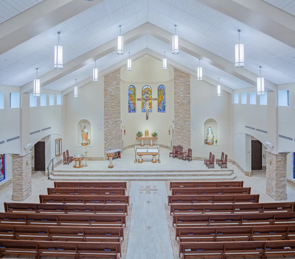 Christ The King Catholic Church nave and sanctuary