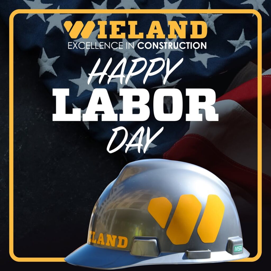 Graphic saying Happy Labor Day from WIELAND
