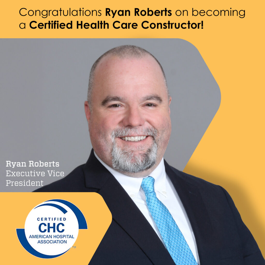 Graphic celebrating Ryan Roberts successful completion of his CHC Certification!