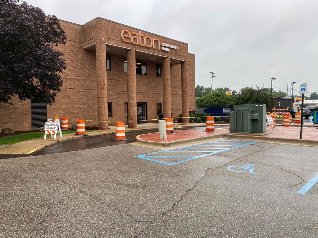 Exterior photo of the Eaton Community Bank