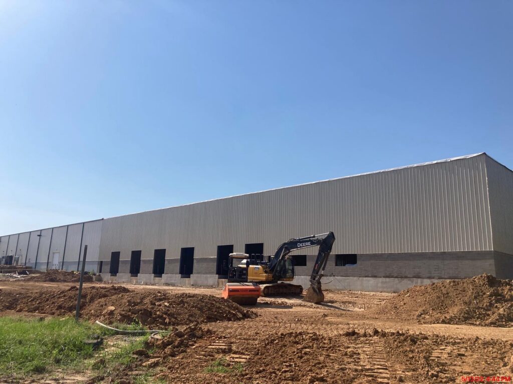 Exterior view of the Jordache warehouse