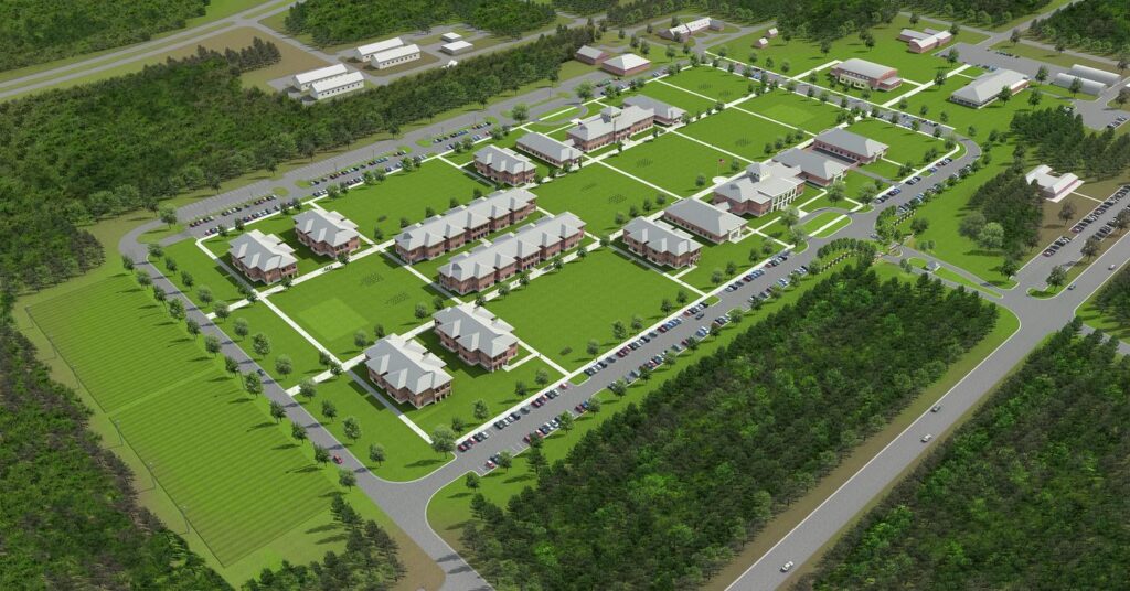 Rendering of the future home of Camp Minden in Minden, LA