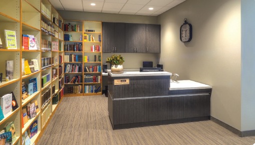 Administrative wing of the library