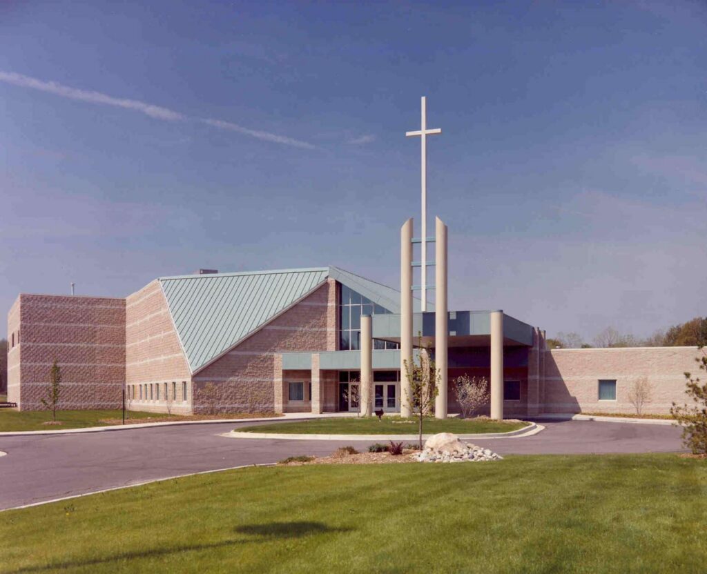 Exterior view of Trinity Church in Lansing