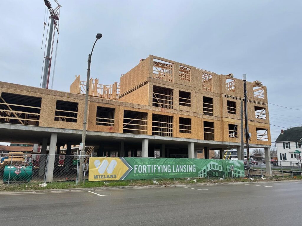 Exterior view of the City View Apartments