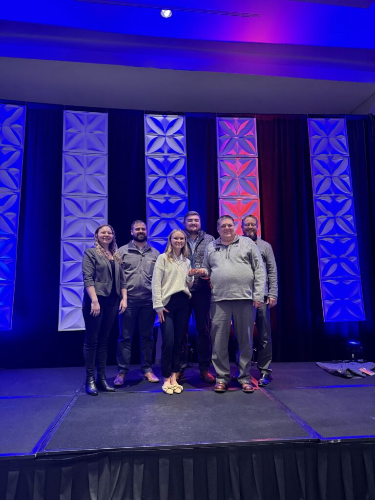 Group gathered for a photo after receiving the AGC Safety Award