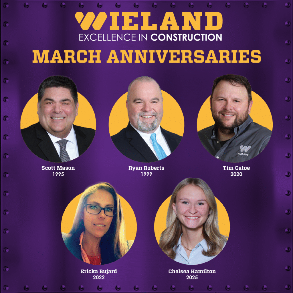 WIELAND employees celebrating a workplace anniversary!